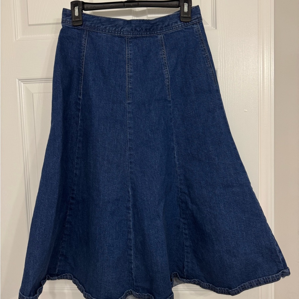 Kate Spade Flare Denim Skirt